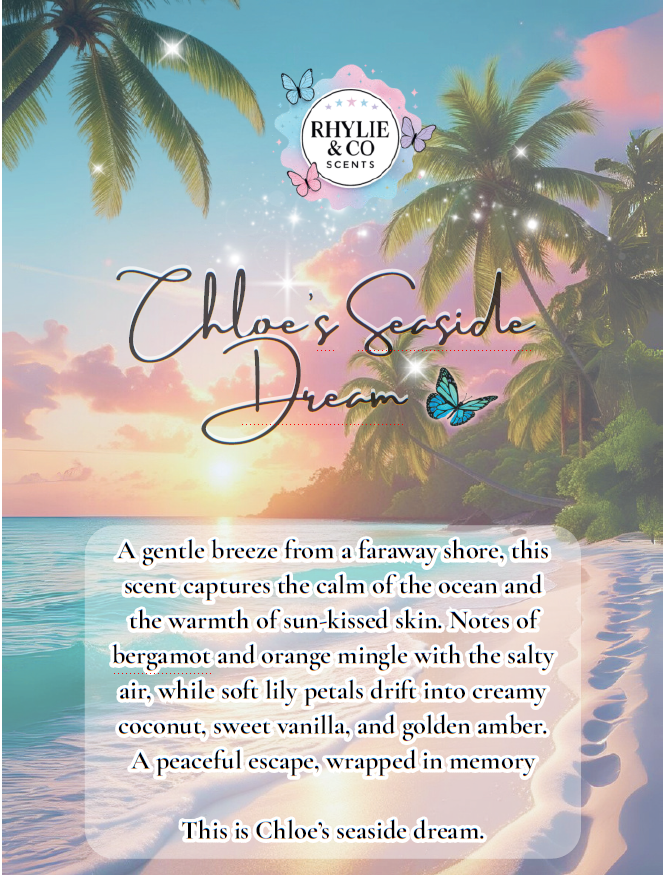 Chloe’s Seaside Dream – Seychelles 🐚🕊️