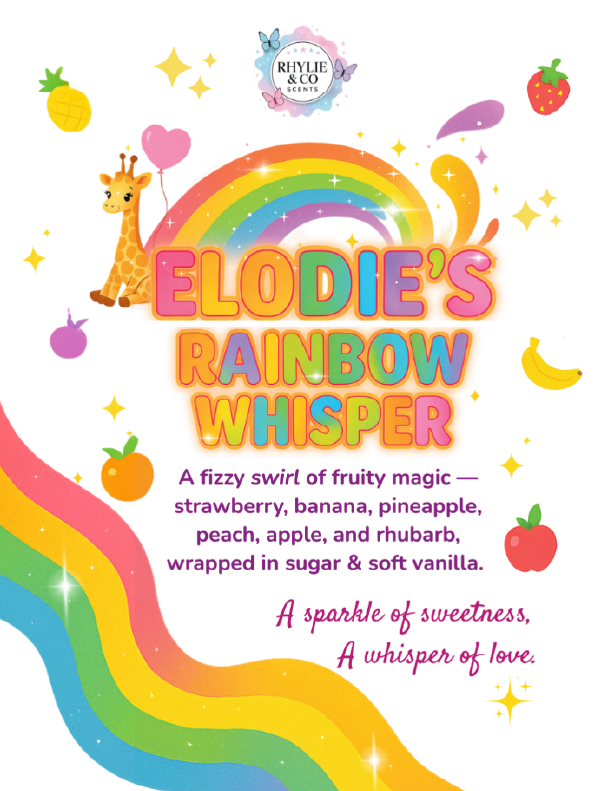 Elodie’s Rainbow Whisper – Starburst 🌈🦒