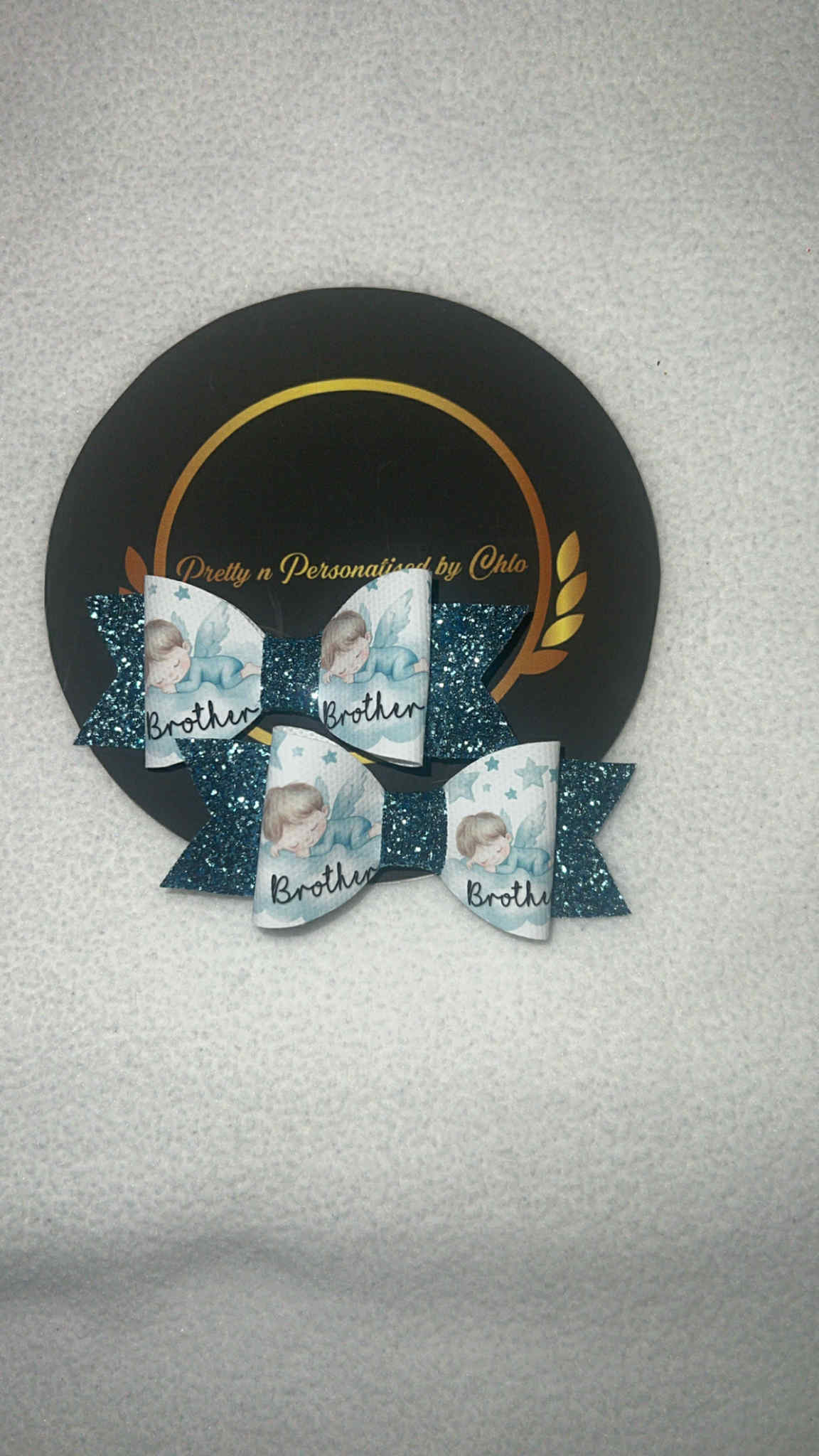 🤍 Personalised Angel Pigtail Set 🤍