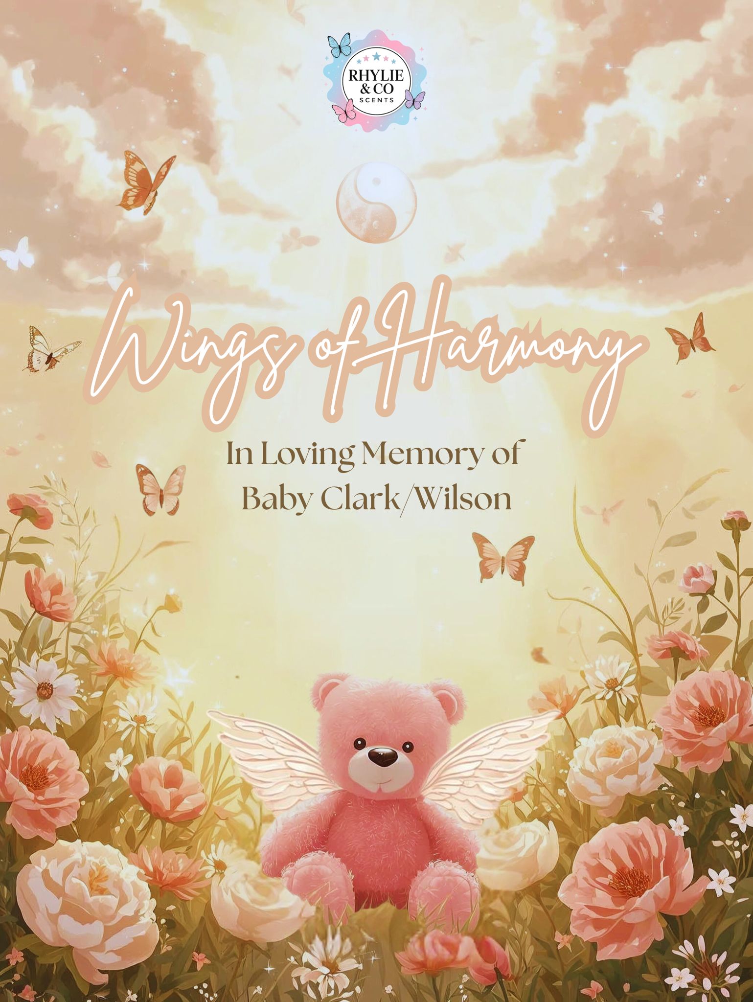 Wings of Harmony – In Loving Memory of Baby Clark/Wilson 🦋 🤍 Mrs Mouse
