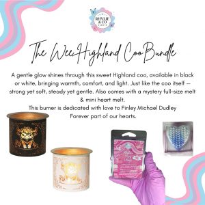 The Wee Highland Coo Burner – In Loving Memory of Finley Michael Dudley 🐮🤍